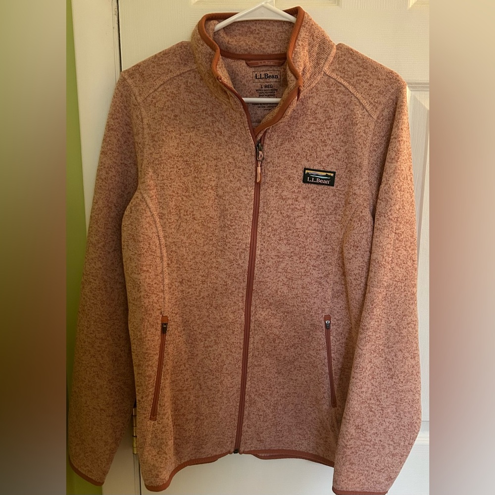 L.L. Bean Women’s Pink Full-Zip Jacket-Size Large